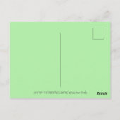 VUURSPUWENDE DRAGON VERJAARDAGSKAARSEN BRIEFKAART (Achterkant)