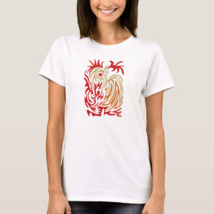 Vuurspuwende haan t-shirt