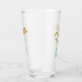 Vuurspuwende stokmannetje glas (Rechts)