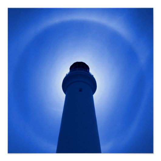 vuursteentje - blauw perfect poster (Voorkant)