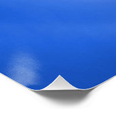 vuursteentje - blauw perfect poster (Hoek)
