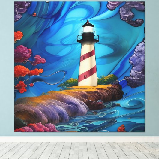 vuursteentje canvas afdruk (Insitu (Houten vloer))