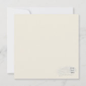 vuursteentje / zand " iron fleur de lis " vierkant kaart (Achterkant)