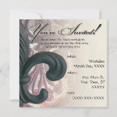 vuursteentje / zand " iron fleur de lis " vierkant kaart (Voorkant)