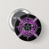 Vuursterren Paars Ronde Button 5,7 Cm (Voorkant /achterkant)