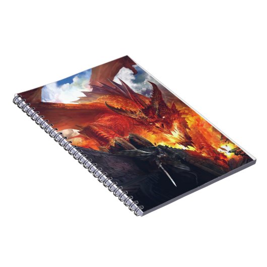 Vuurstofafbrekende draak Fantasy Notitieboek (Rechterzijde)