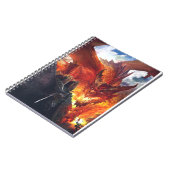 Vuurstofafbrekende draak Fantasy Notitieboek (Linkerzijde)