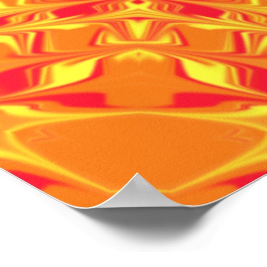 Vuurstofkaleidoscoop Poster (Hoek)