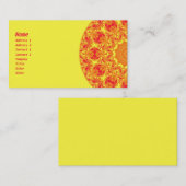 Vuurstofkaleidoscoop Visitekaartje (Voorkant / Achterkant)