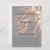 Vuurstofpartijuitnodigingskaart Kaart (Achterkant)