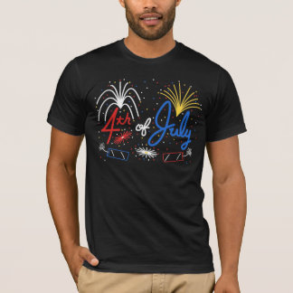 VuurT-shirt van de vierde juli T-shirt