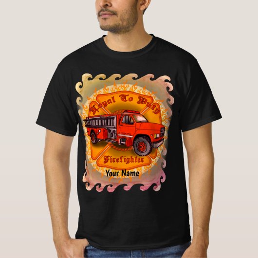 Vuurt T-shirt van Loyal Firefighter (Voorkant)
