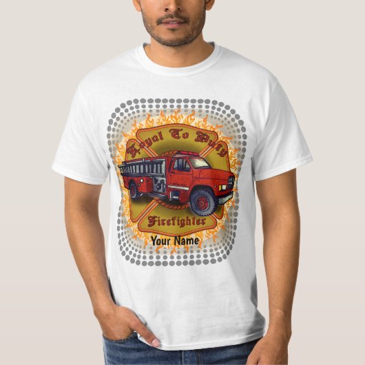 Vuurt T-shirt van Loyal Firefighter (Voorkant)