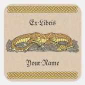 Vuurtekening bij testboekplaat vierkante sticker (Voorkant)
