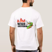Vuurtijgersport, horizontaal t-shirt (Achterkant)