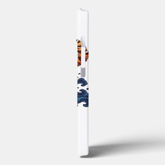 Vuurtijgersprong in krijt Case-Mate iPhone case (Achterkant / Links)