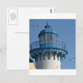 vuurtoren 070410 omlijst briefkaart (Voorkant / Achterkant)