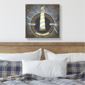 vuurtoren | 1960 canvas afdruk (Insitu (Slaapkamer))