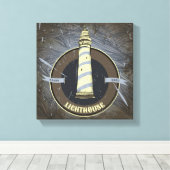 vuurtoren | 1960 canvas afdruk (Insitu (Houten vloer))
