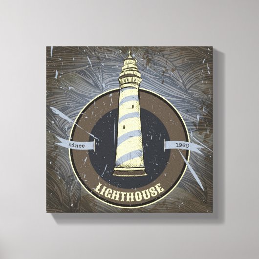 vuurtoren | 1960 canvas afdruk (Voorkant)