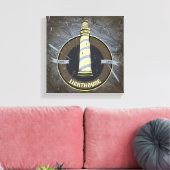 vuurtoren | 1960 canvas afdruk (Insitu (Woonkamer))