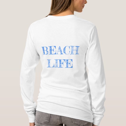 Vuurtoren 1 Tshirt met lange mouwen (Achterkant)