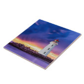 vuurtoren 2.0 R - Grote keramische Tegel Tegeltje (Zijkant)