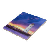 vuurtoren 2.0 R - kleine keramische Tegel Tegeltje (Zijkant)