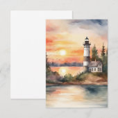 Vuurtoren - 2 Kaart (Voorkant / Achterkant)