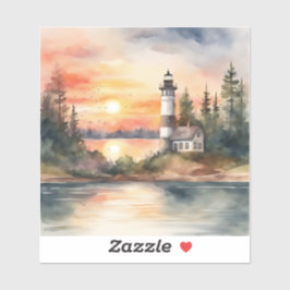 Vuurtoren - 2 sticker