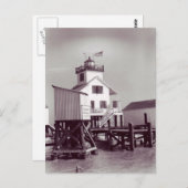 vuurtoren 2 van punt Au Fer Reef Briefkaart (Voorkant / Achterkant)