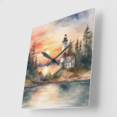 Vuurtoren - 2 vierkante klok (Hoek)