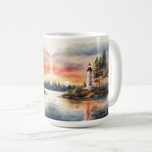 Vuurtoren - 4 koffiemok (Voorkant rechts)