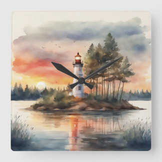 Vuurtoren - 4 vierkante klok