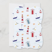 vuurtoren 5x7 Uitnodigingsmandje Kaart (Voorkant)