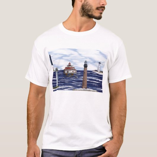 vuurtoren aan de Golfkust T-shirt (Voorkant)