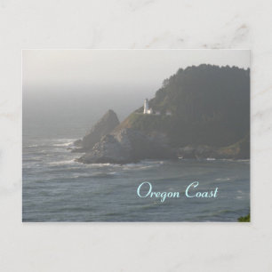 vuurtoren aan de kust van Oregon Briefkaart