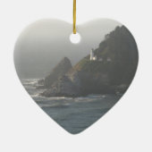 vuurtoren aan de kust van Oregon Keramisch Ornament (Achterkant)