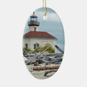 vuurtoren aan de kust van Oregon Keramisch Ornament (Rechts)