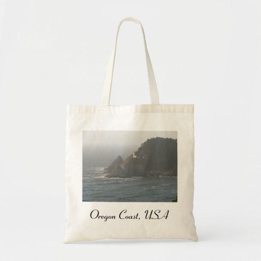 vuurtoren aan de kust van Oregon Tote Bag (Voorkant)