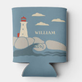 Vuurtoren aan de kust van Rocky Blikjeskoeler (Achterkant)