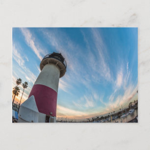 Vuurtoren aan de Oceanside Harbour Briefkaart