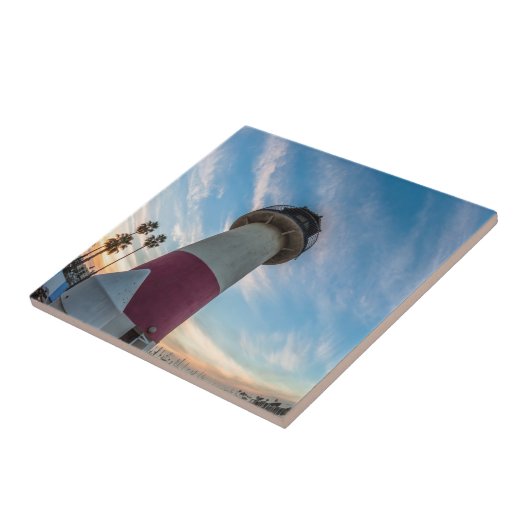 Vuurtoren aan de Oceanside Harbour Tegeltje (Zijkant)