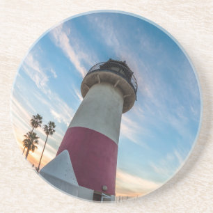 Vuurtoren aan de Oceanside Harbour Zandsteen Onderzetter