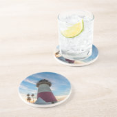 Vuurtoren aan de Oceanside Harbour Zandsteen Onderzetter (Zijkant)