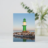 Vuurtoren aan de Oostzee-Zee Briefkaart (Staand voorkant)