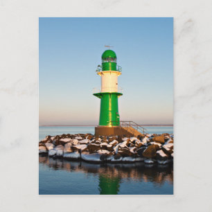 Vuurtoren aan de Oostzee-Zee Briefkaart