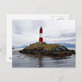 vuurtoren aan het einde van de wereld briefkaart (Voorkant / Achterkant)