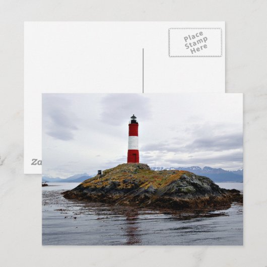 vuurtoren aan het einde van de wereld briefkaart (Voorkant / Achterkant)