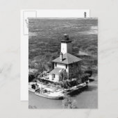 vuurtoren achteraan in de Saginaw-rivier Briefkaart (Voorkant / Achterkant)